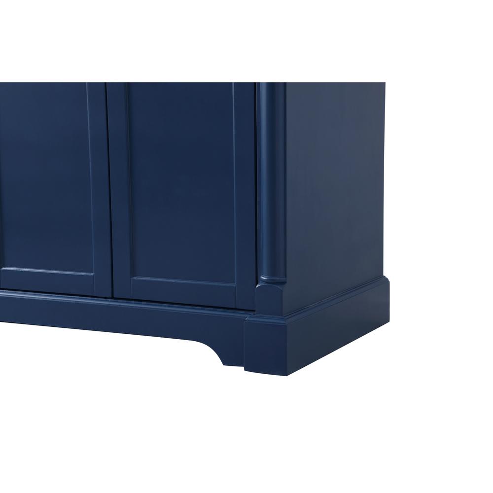 72 inch double bathroom vanity in Blue. Picture 13