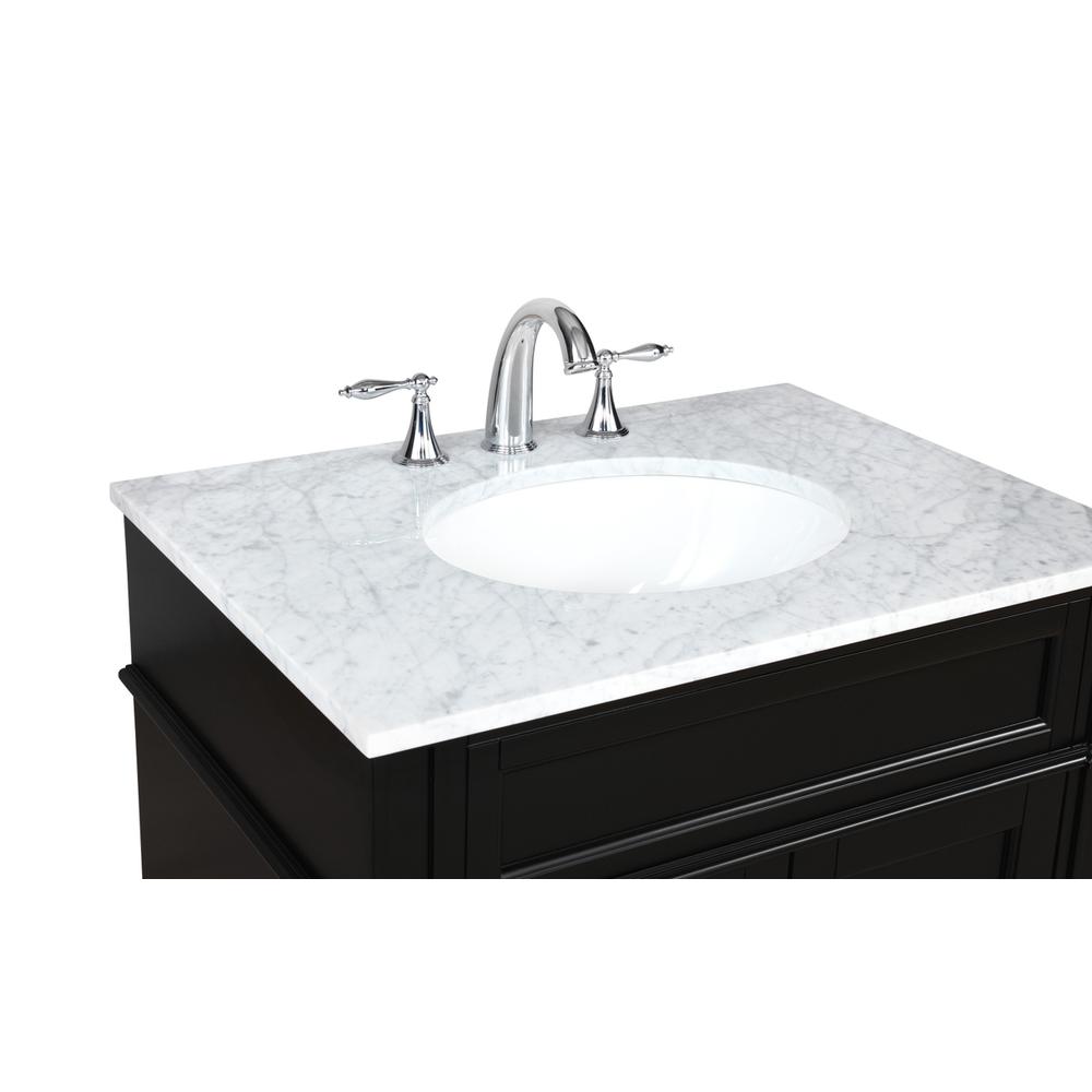 30 inch Single bathroom vanity in Black. Picture 11