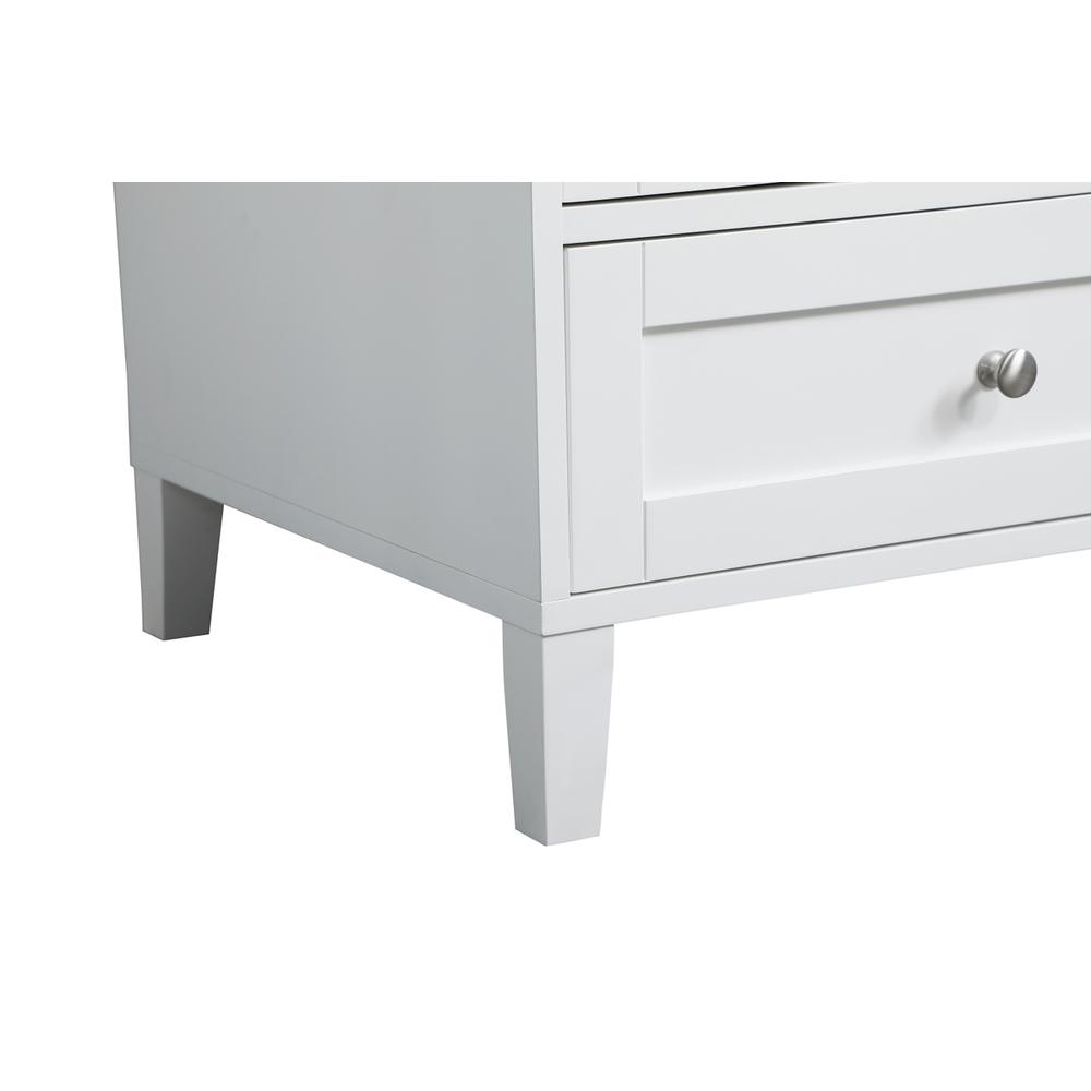 36 inch Single Bathroom Vanity in White with Backsplash. Picture 13