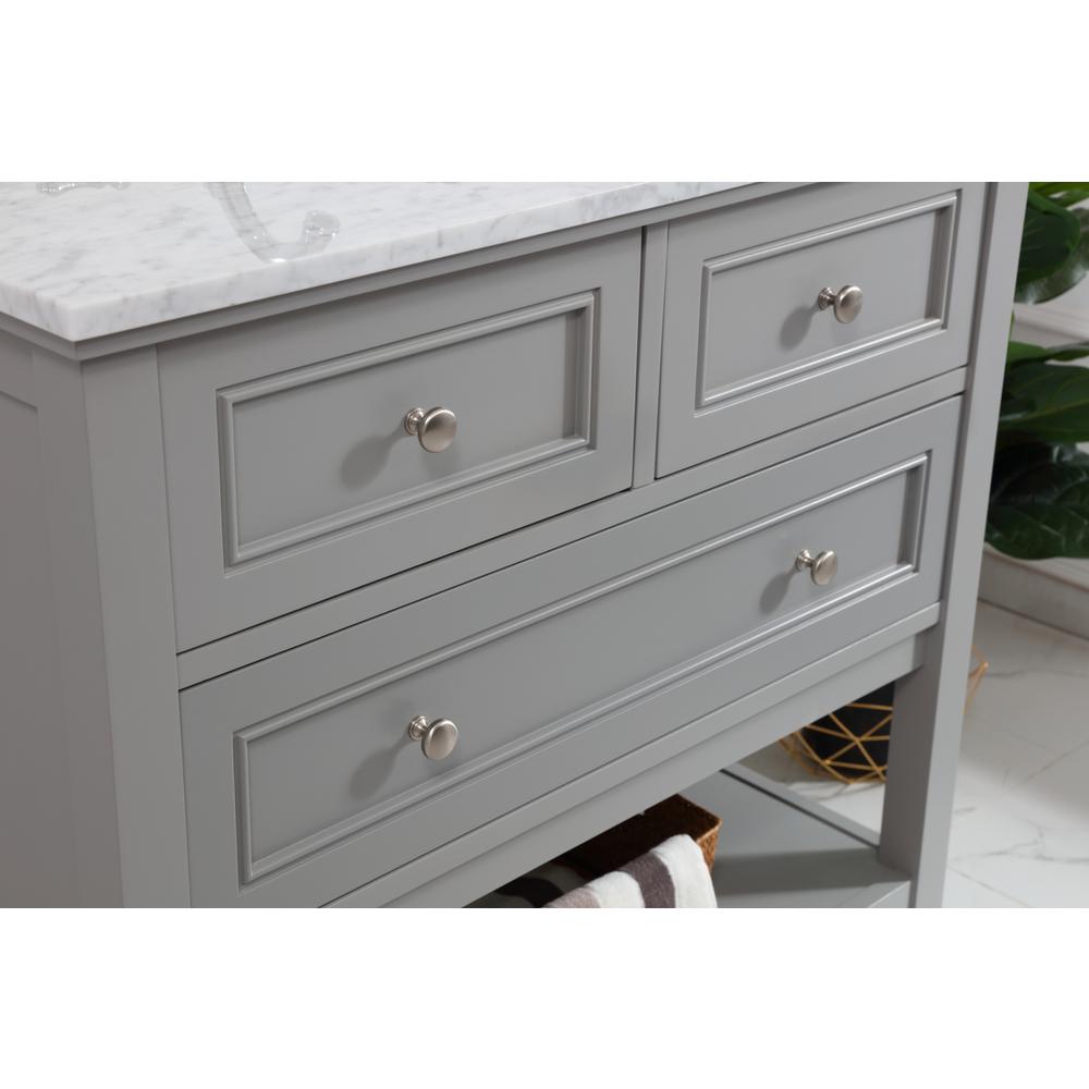 36 in. Single bathroom vanity set in Grey. Picture 4