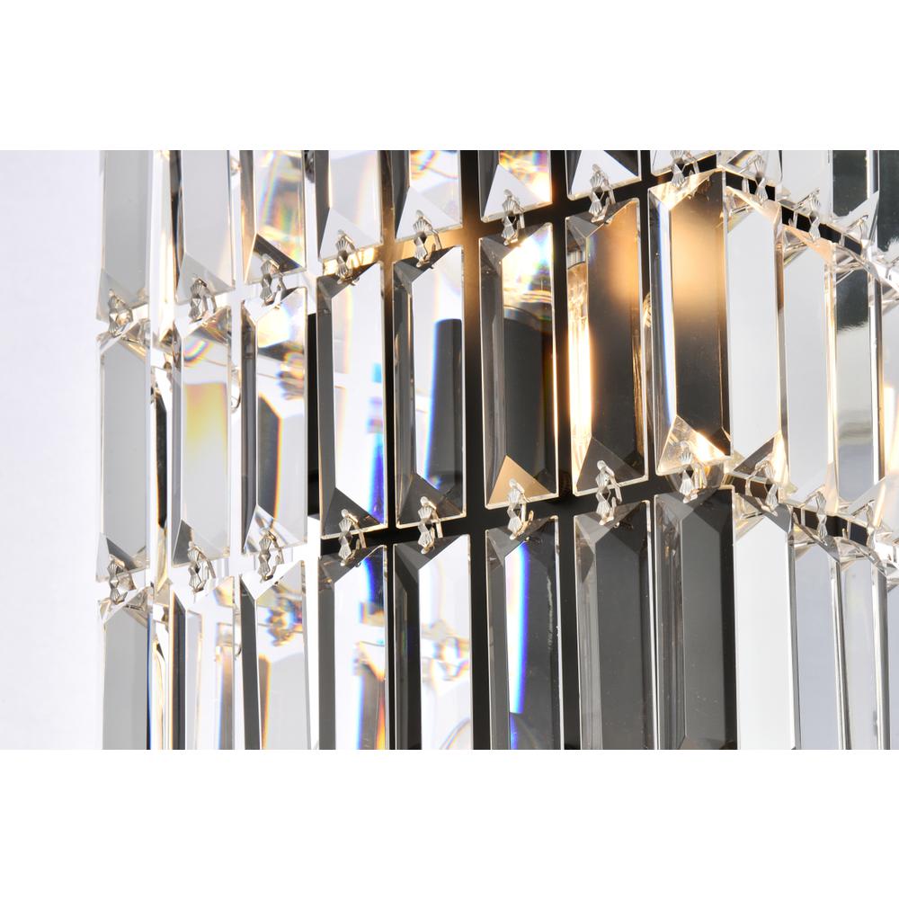 Maxime 8 Inch Black Wall Sconce. Picture 4