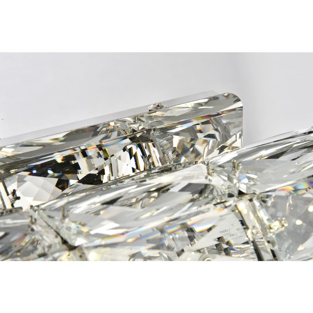 Valetta Integrated Led Chip Light Chrome Wall Sconce Clear Royal Cut Crystal. Picture 3