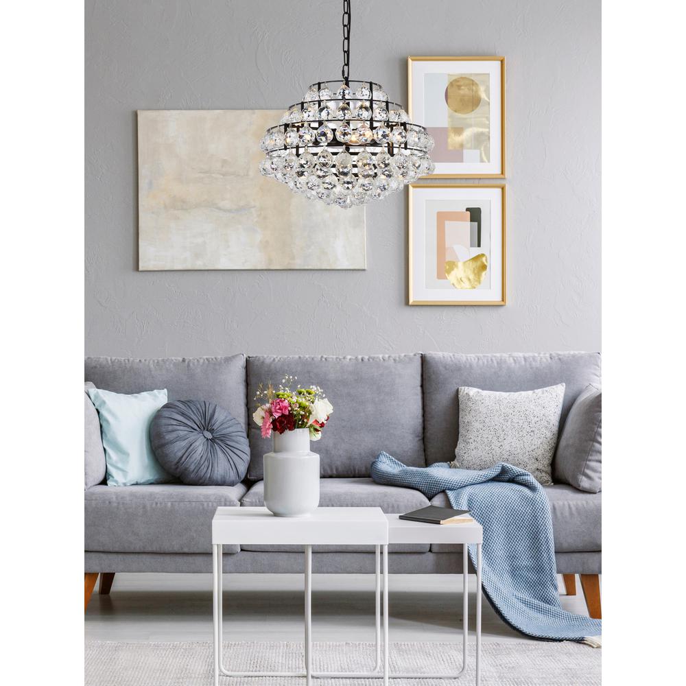 Savannah 18 inch pendant in black. Picture 8