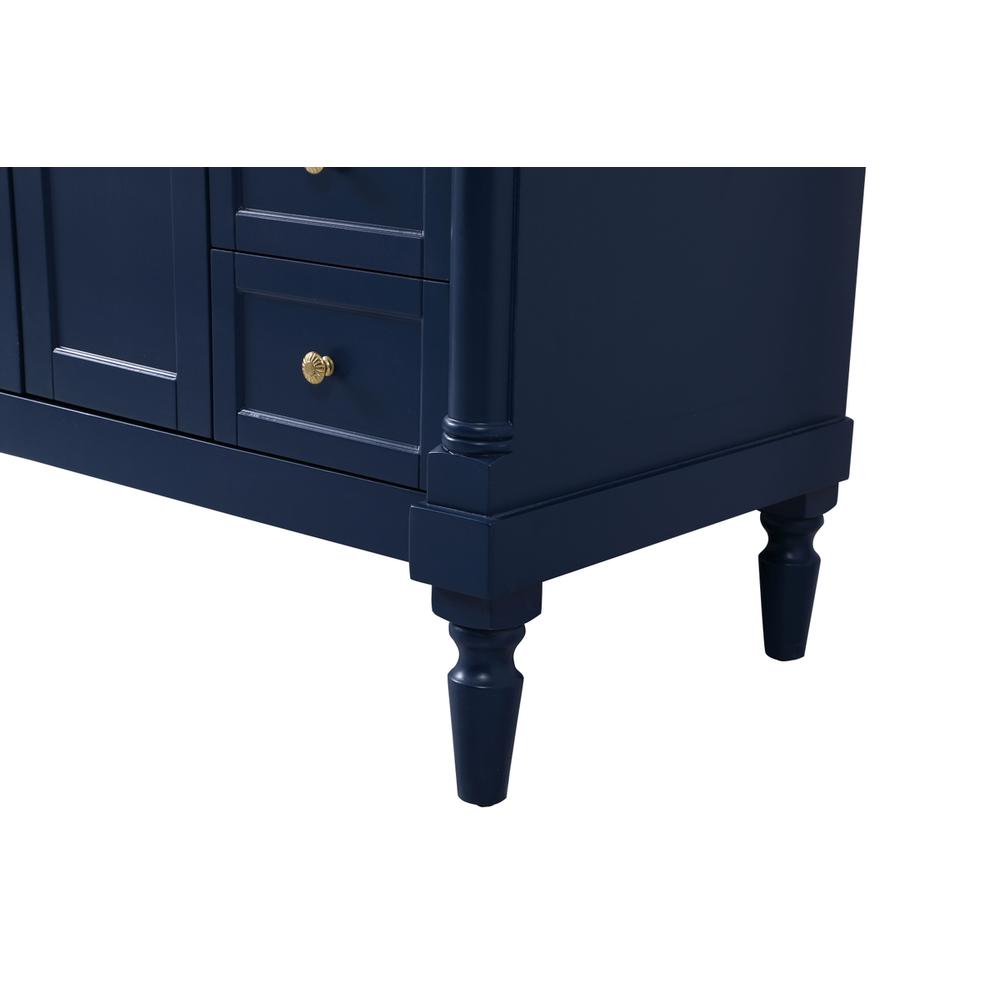 48 inch Single bathroom vanity in blue. Picture 13