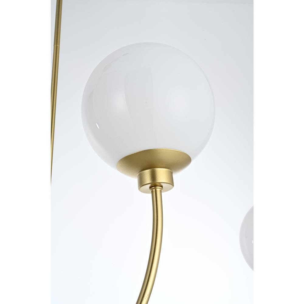 Nyomi 42 inch chandelier in Brass. Picture 5