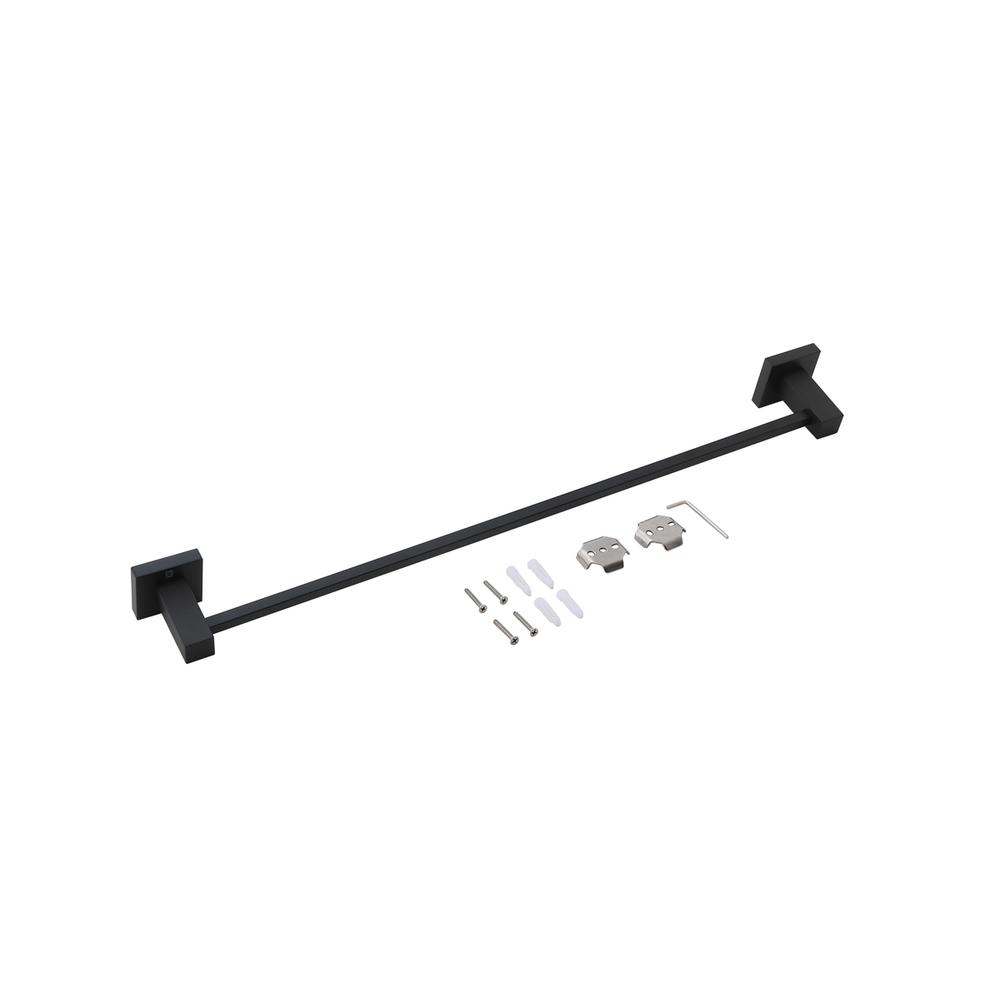 Isla 4-Piece Bathroom Hardware Set in Matte Black. Picture 7