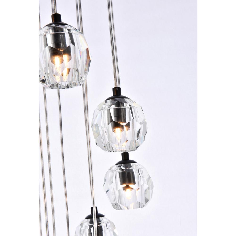 Eren 24 lights black pendant. Picture 3