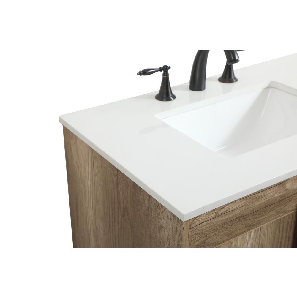 30 inch Single bathroom vanity in natural oak. Picture 11