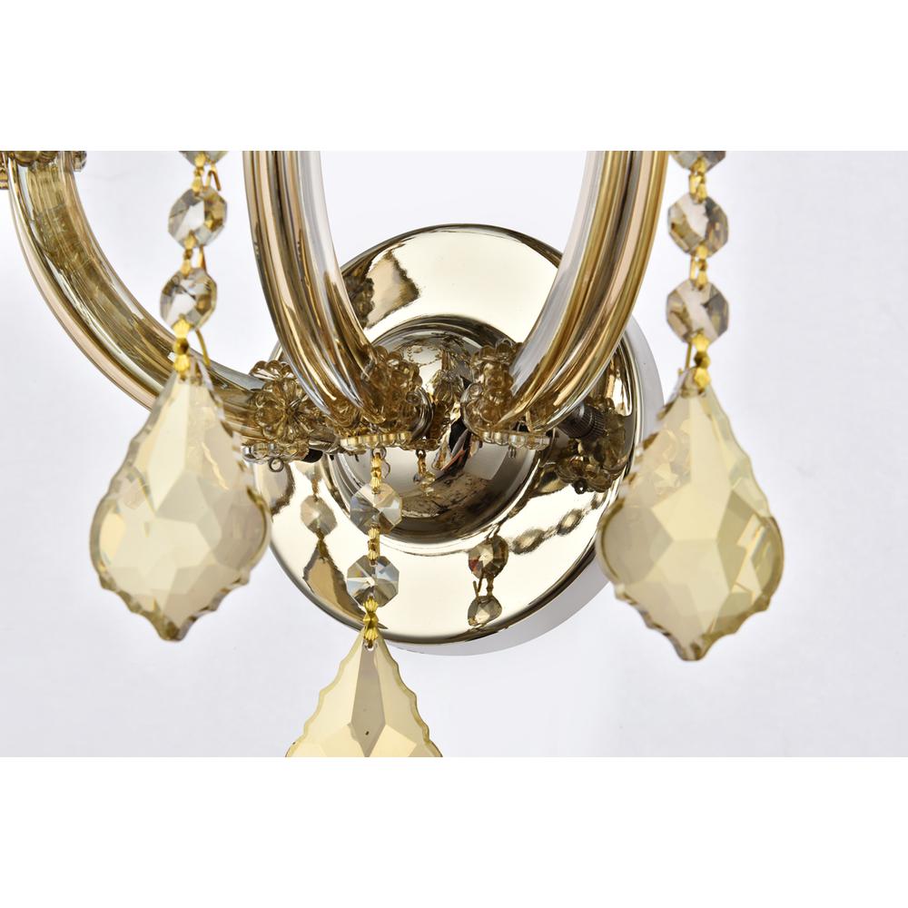 Maria Theresa 7 light Golden Teak Wall Sconce Golden Teak. Picture 3