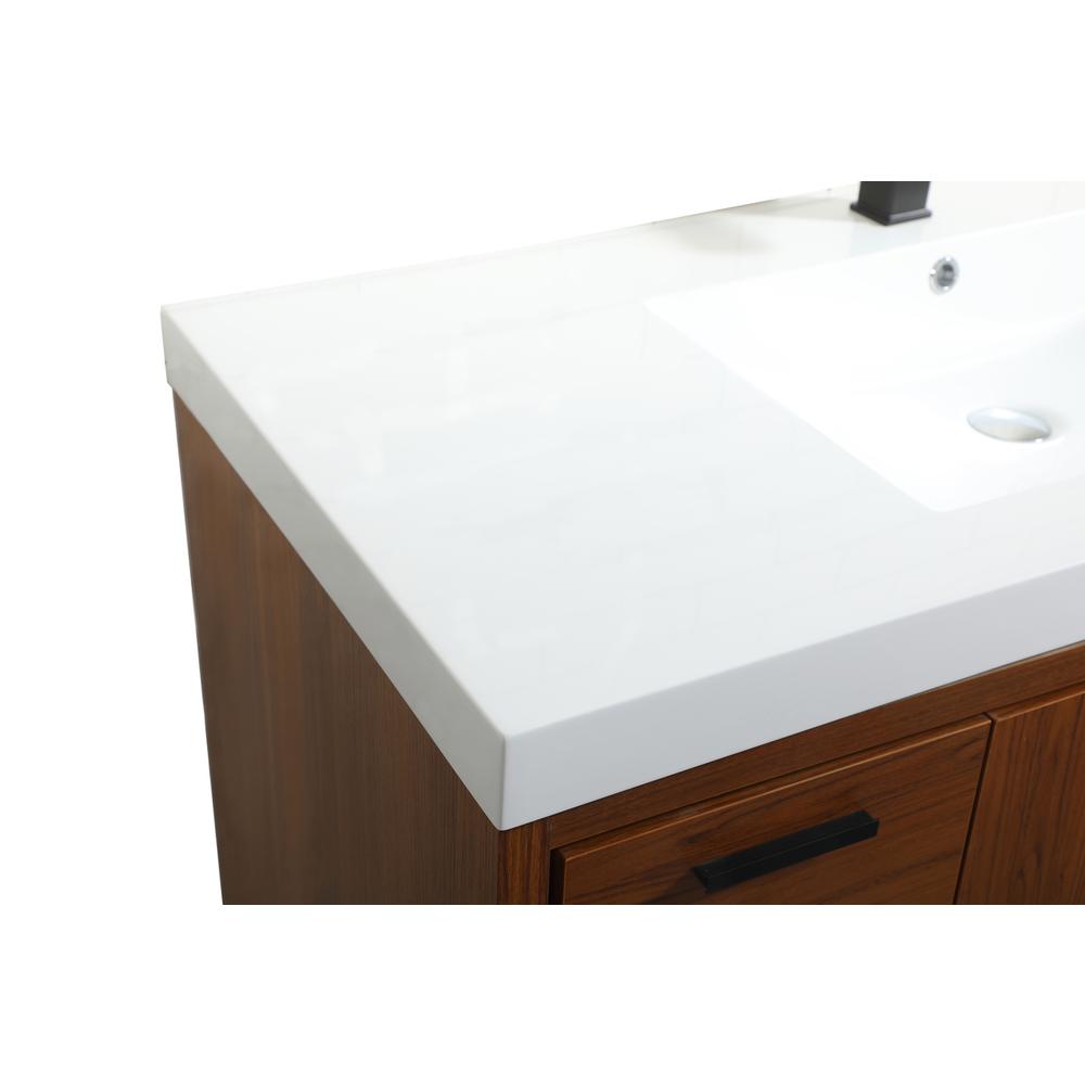 48 inch Single bathroom vanity in Teak. Picture 11