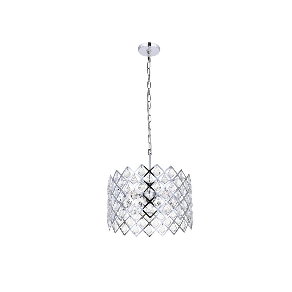 Lyla 16 inch pendant in chrome. Picture 6