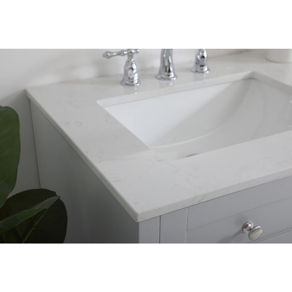 60 inch Double Bathroom Vanity in Grey. Picture 4