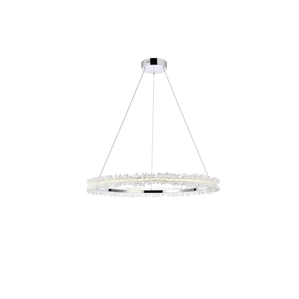 Laurel LED 34 inch Chrome pendant. Picture 1