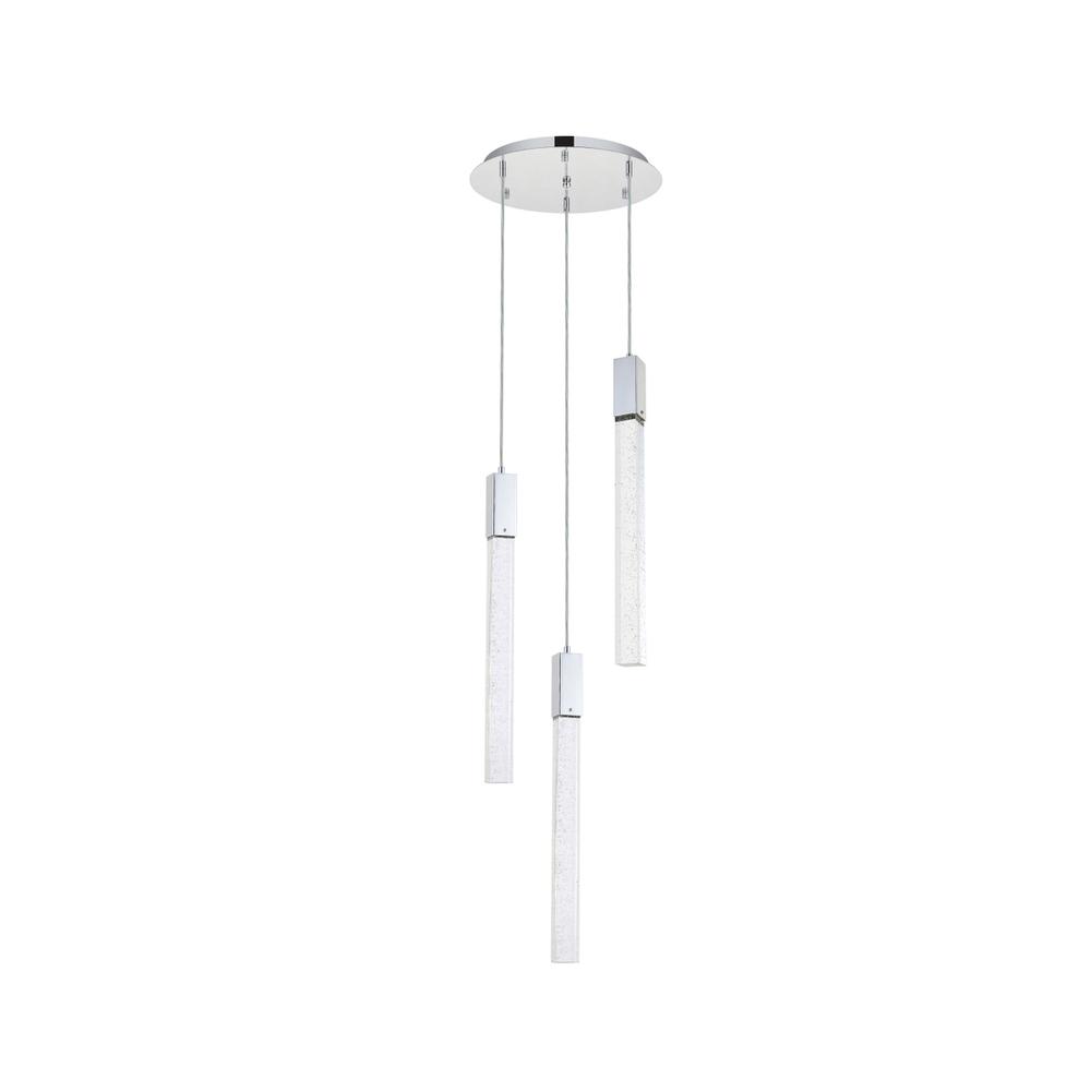 Weston 3 lights pendant in chrome. Picture 6