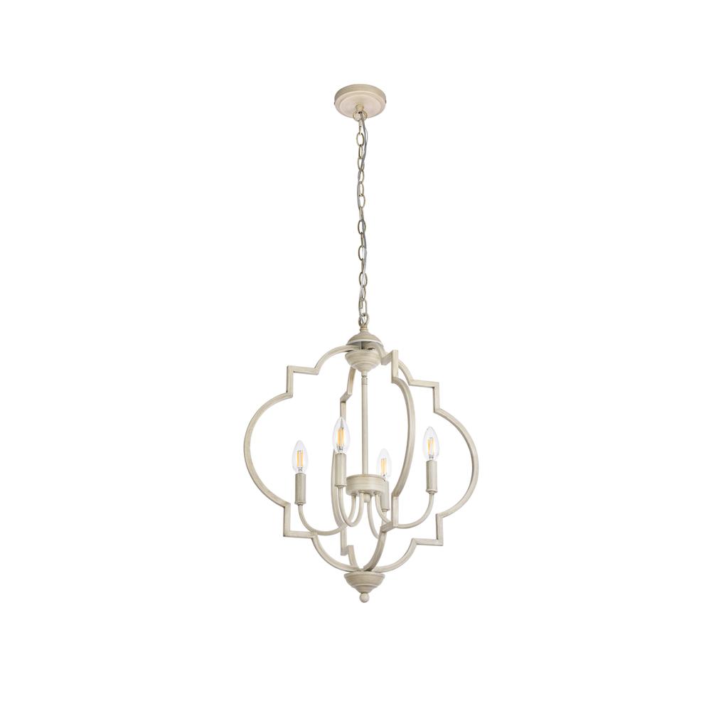 Sandara 4 lights pendant in weathered dove. Picture 6