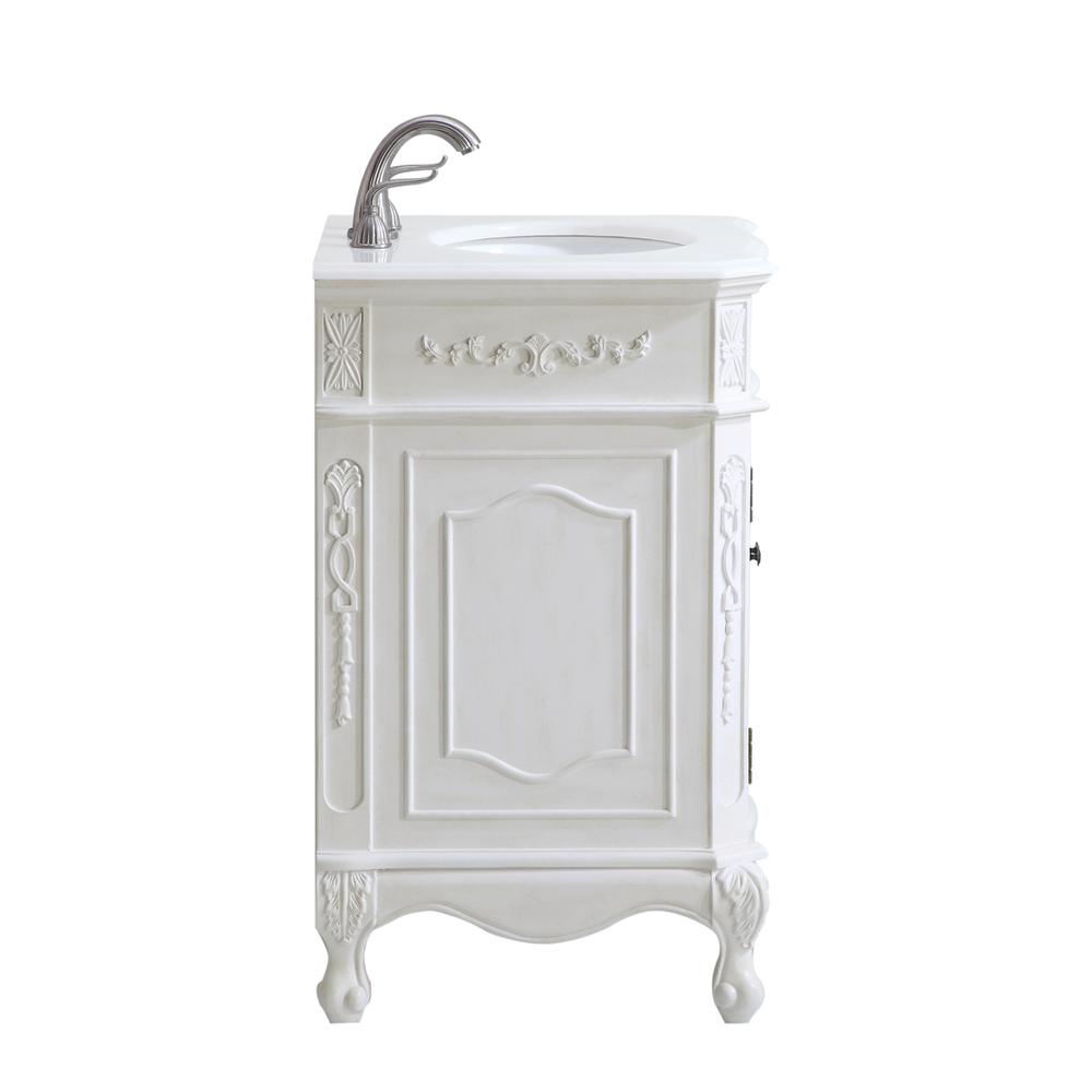 24 inch Single Bathroom vanity in Antique White. Picture 4