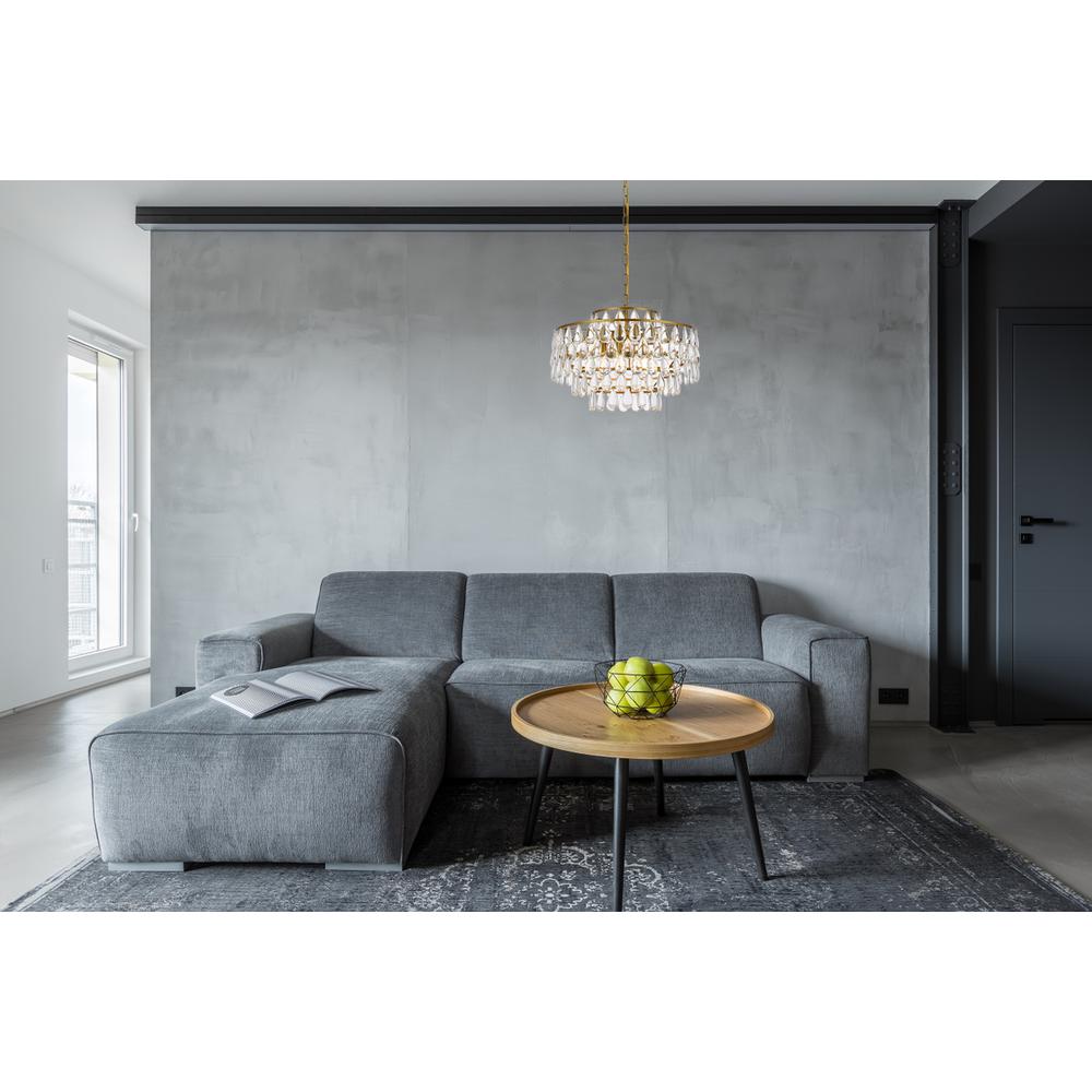 Mila 20 inch pendant in brass. Picture 7