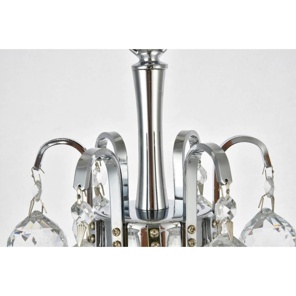 Toureg 3 light Chrome Pendant Clear Royal Cut Crystal. Picture 2