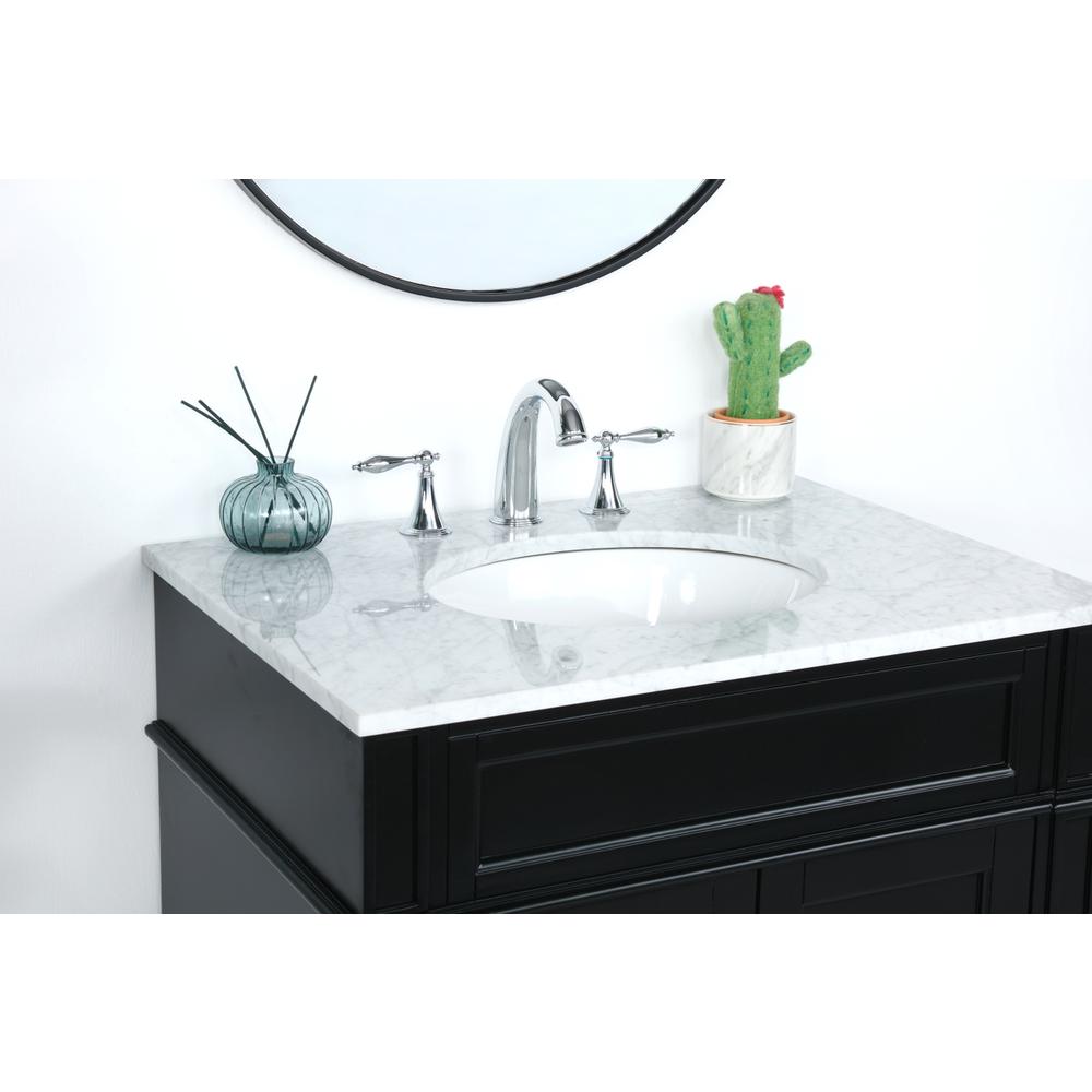 30 inch Single bathroom vanity in Black. Picture 5