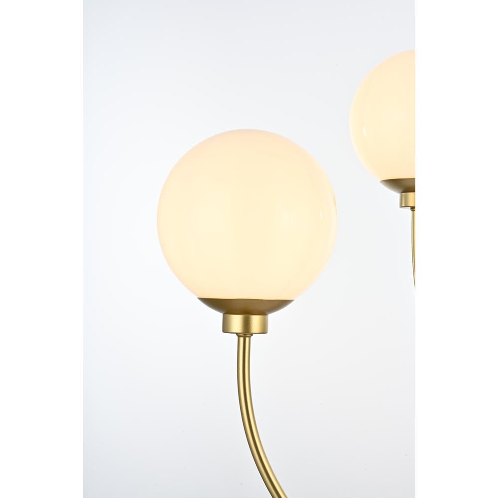 Nyomi 30 inch chandelier in Brass. Picture 3