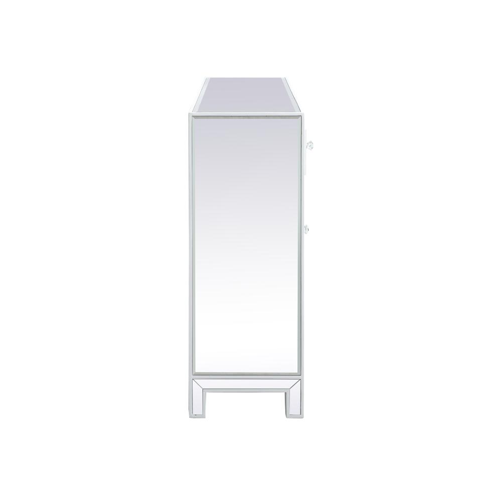56 inch mirrored credenza in white. Picture 9