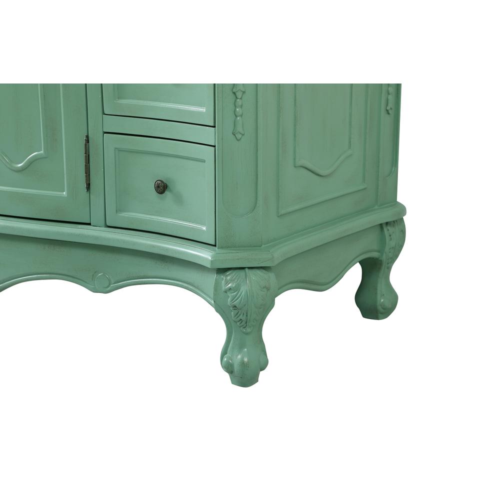 48 inch Single Bathroom vanity in vintage mint. Picture 13