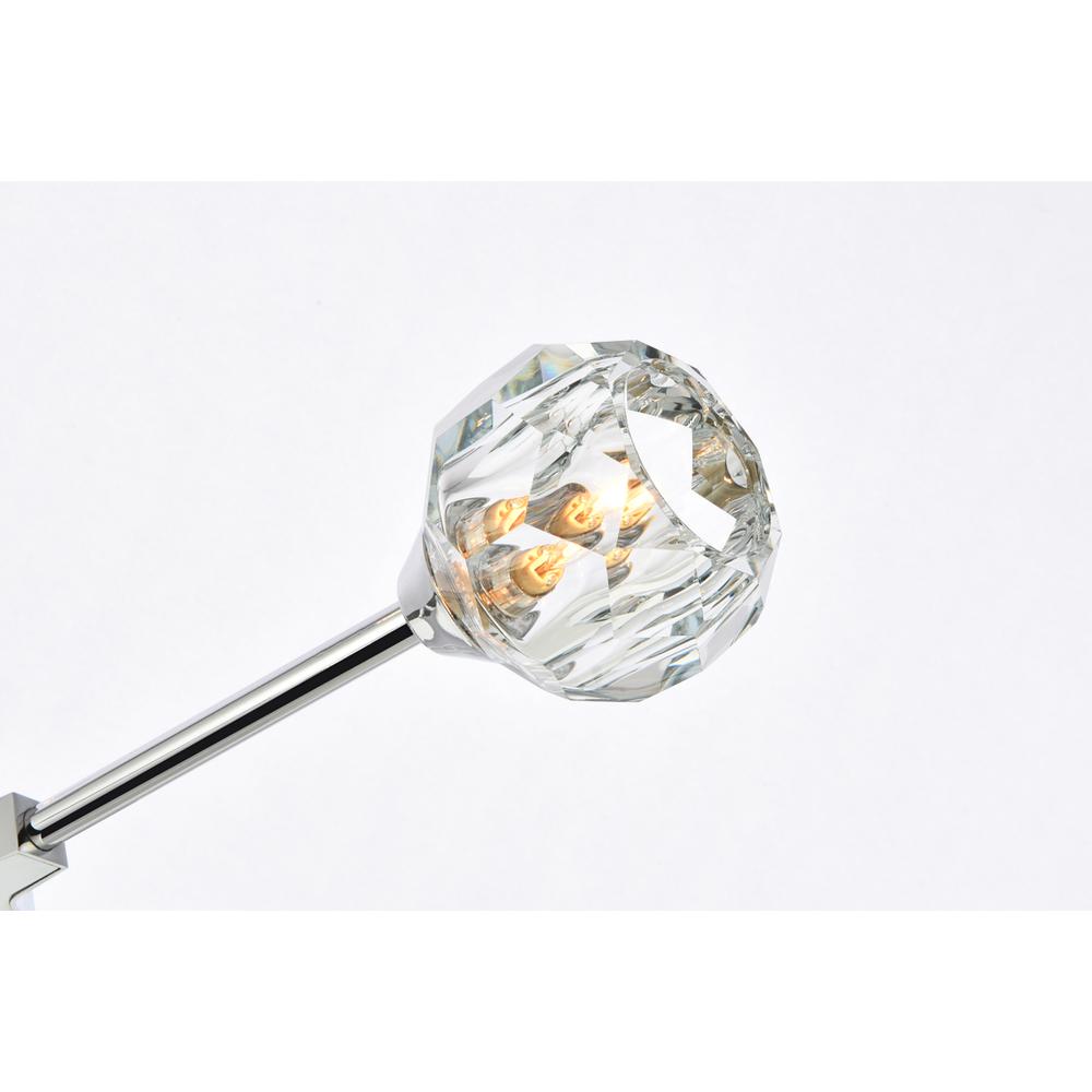 Zayne 6 Light Pendant in Chrome. Picture 3