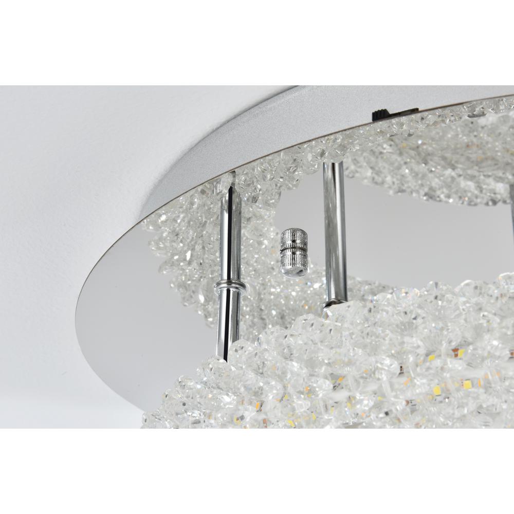 Bowen 18 inch Adjustable LED Flush Mount in Chrome. Picture 5