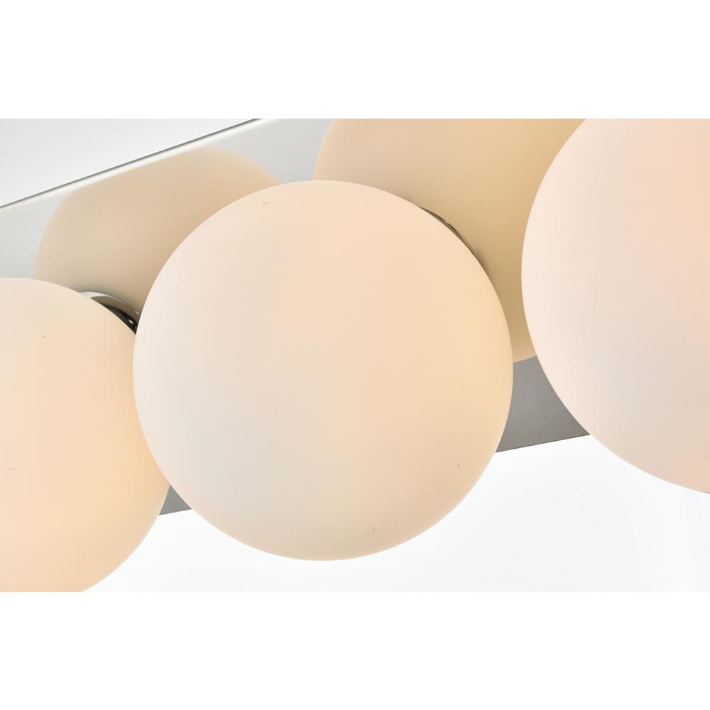 Jillian 4 light Chrome and frosted white Bath Sconce. Picture 3