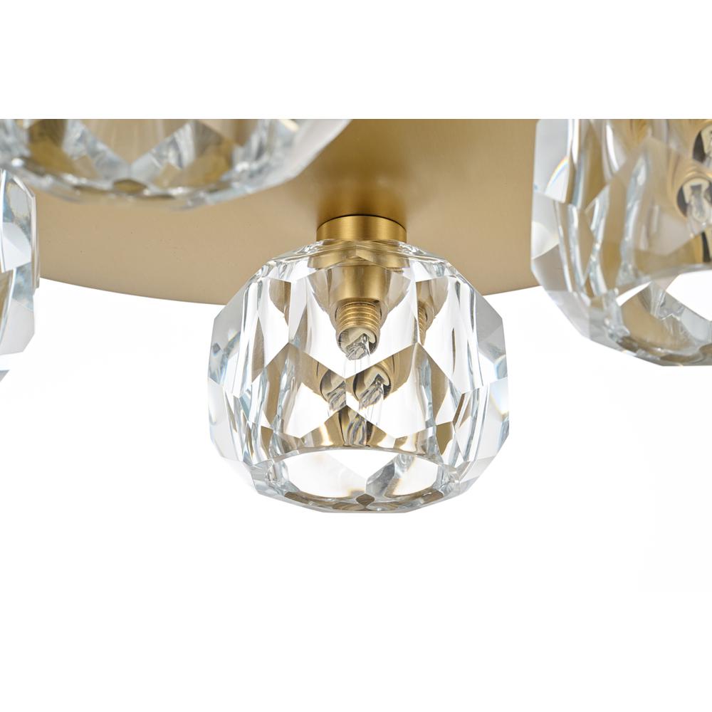 Graham 4 Light Ceiling Lamp in Gold. Picture 4