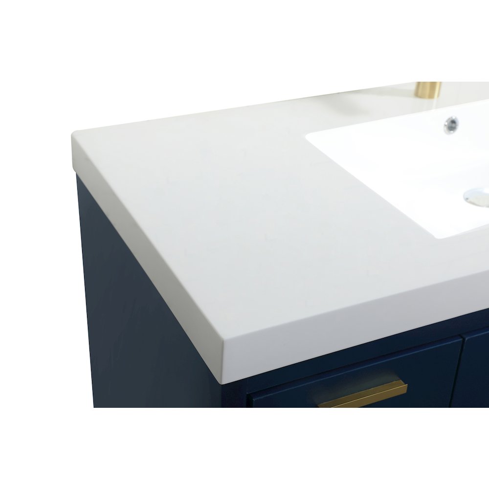 48 Inch Single Bathroom Vanity In Blue. Picture 12
