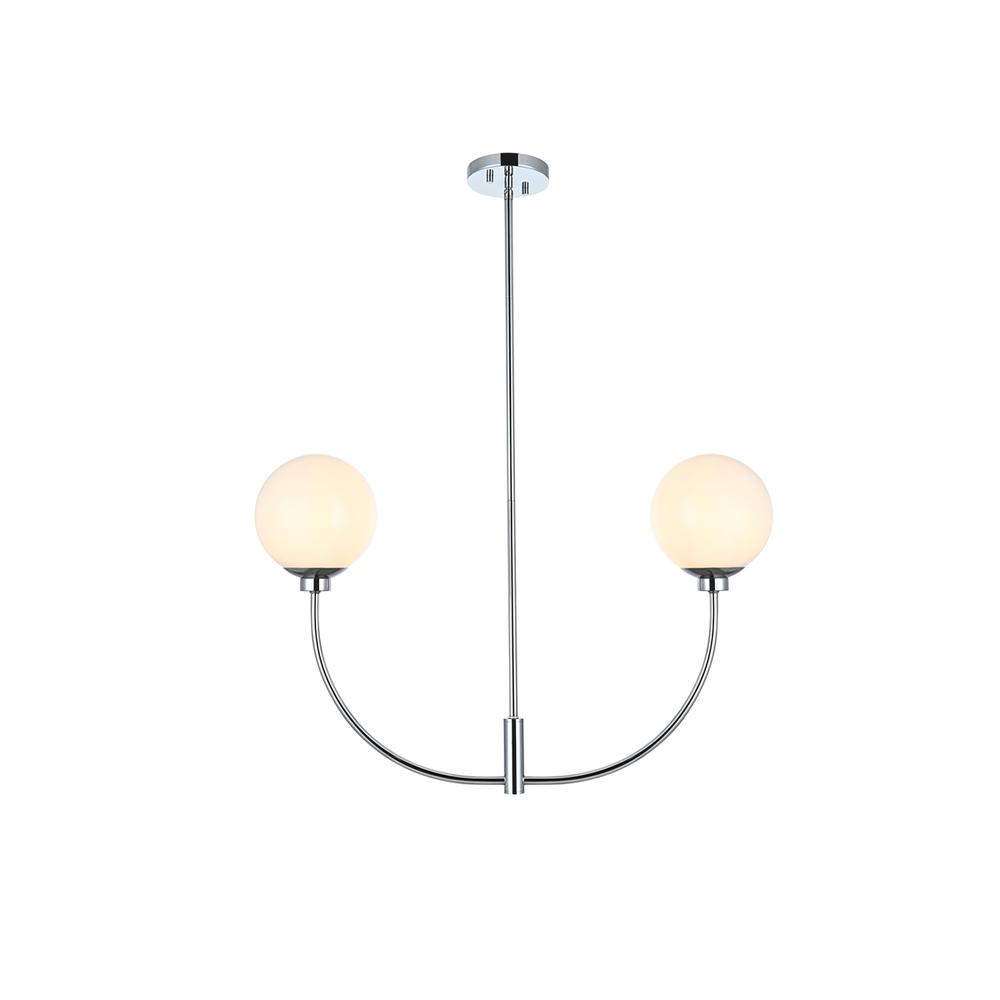 Nyomi 30 inch chandelier in Chrome. Picture 1