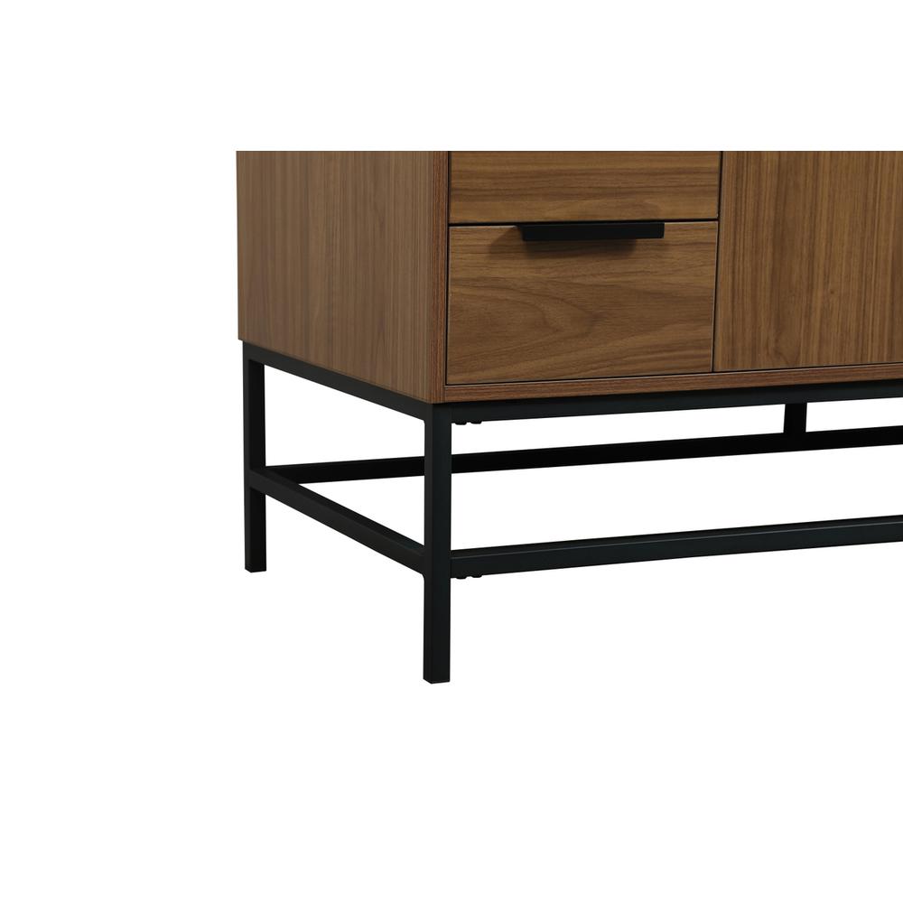 60 inch Single bathroom vanity in walnut brown. Picture 13