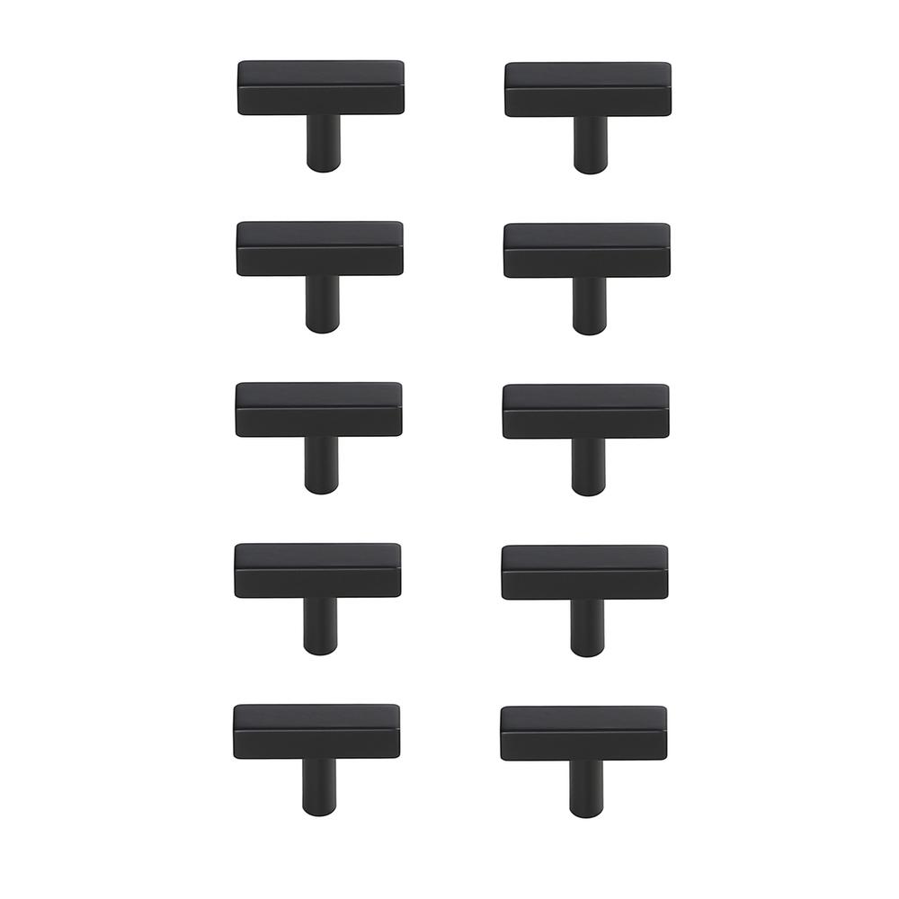 Dior Matte Black T Bar Pull Multipack (set of 10). Picture 1