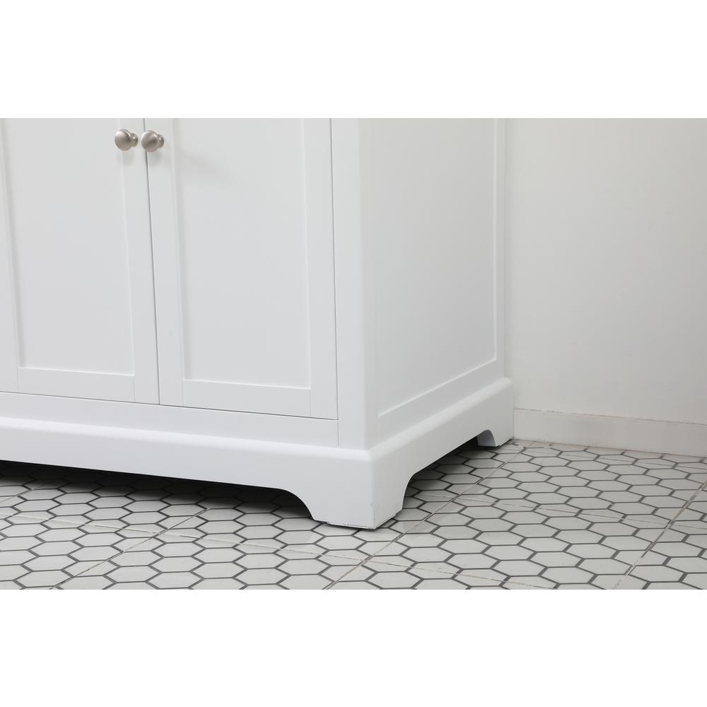 60 inch double bathroom vanity in white. Picture 6