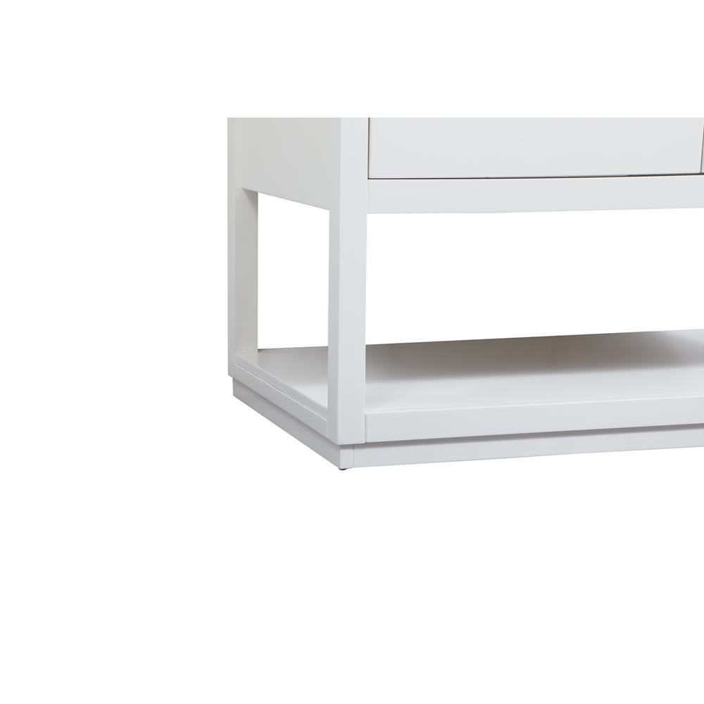 42 inch Single bathroom vanity in white with backsplash. Picture 13