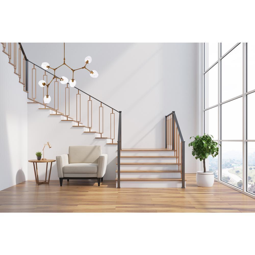 Cavoli 7 lights brass chandelier. Picture 8