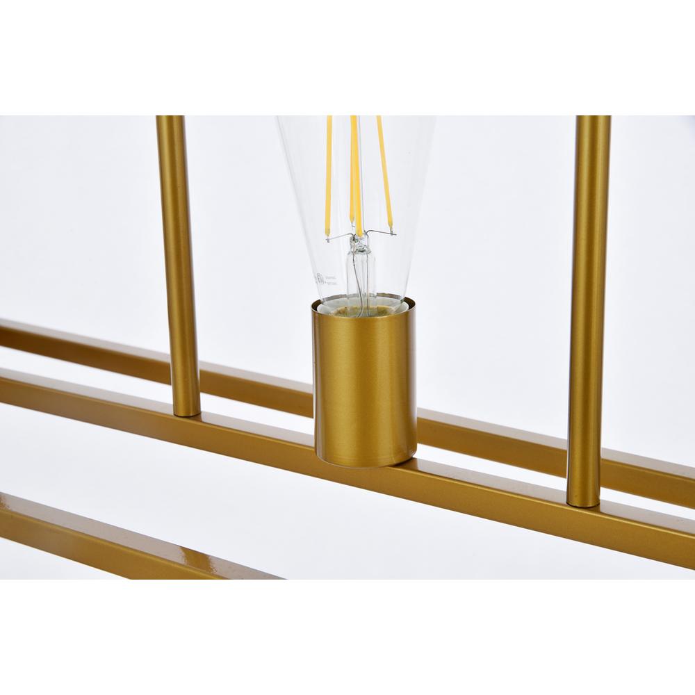 Voir 3 lights pendant in brass. Picture 3
