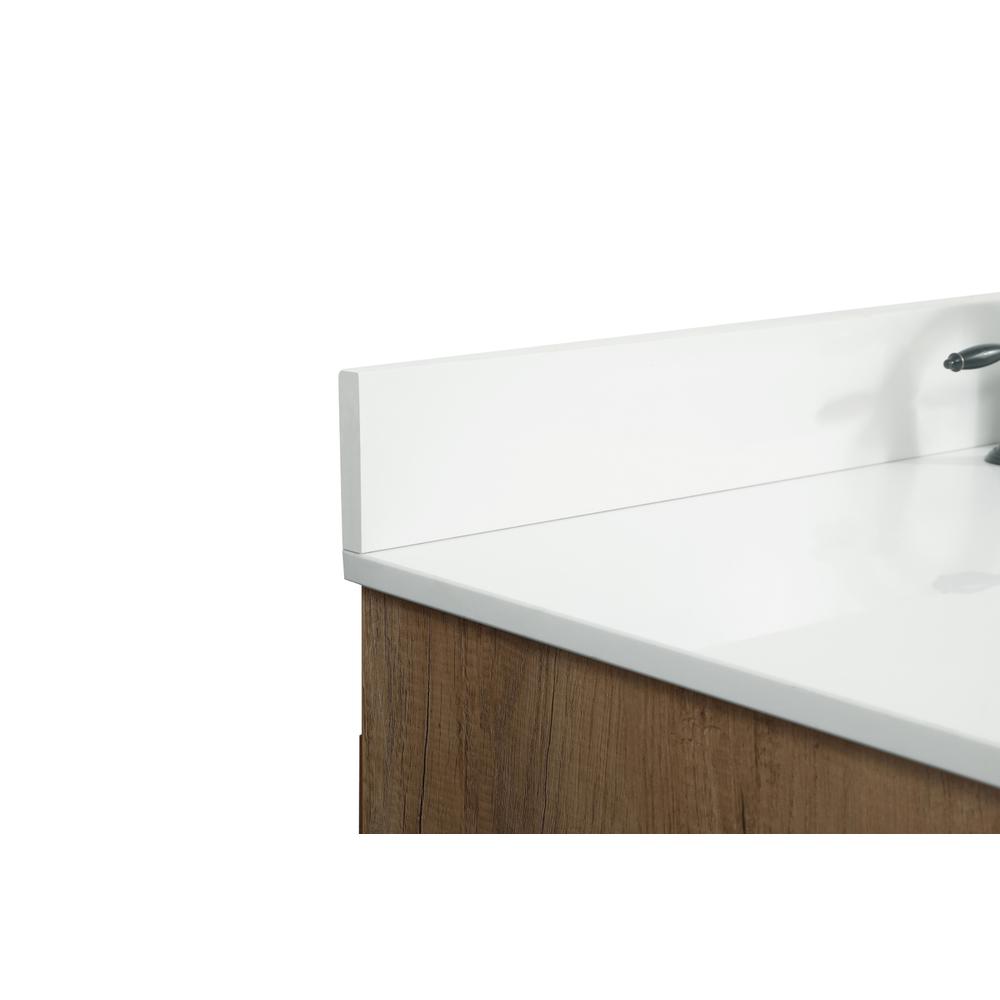 48 inch Single bathroom vanity in natural oak with backsplash. Picture 11
