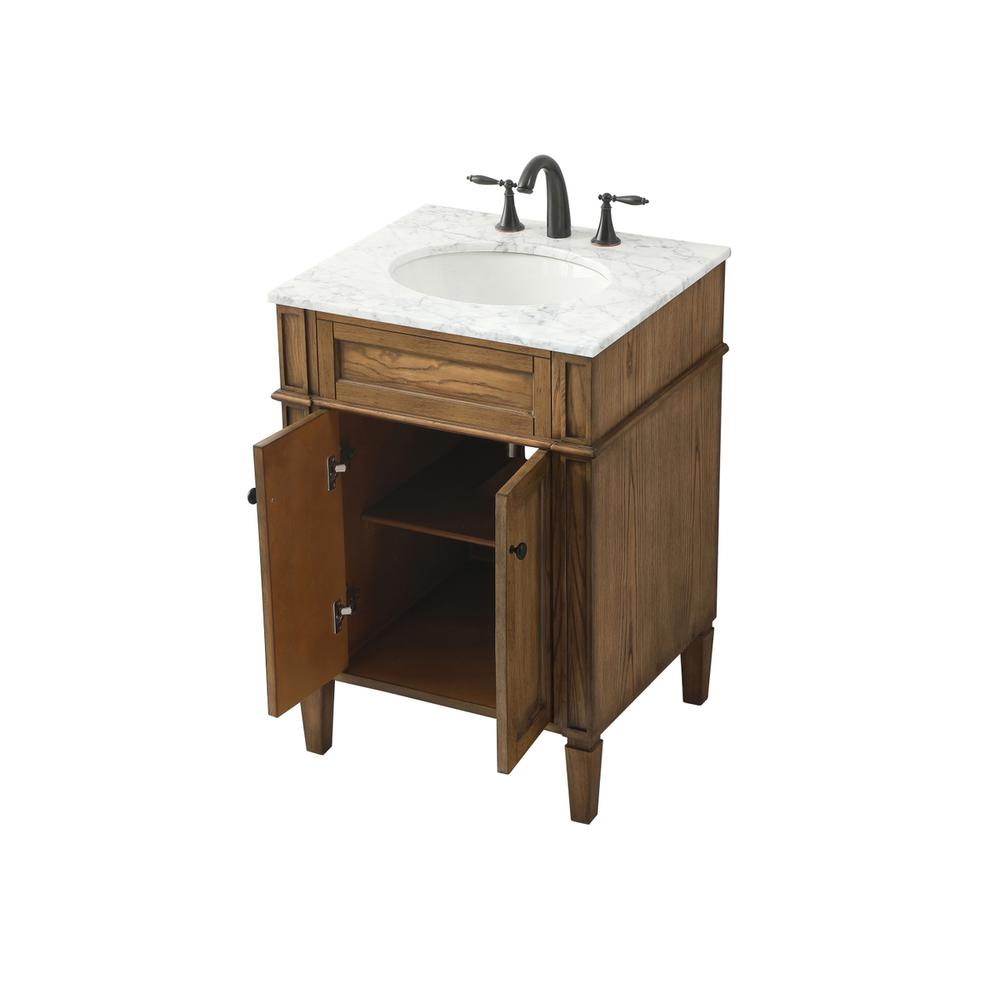 24 inch Single bathroom vanity in driftwood. Picture 9