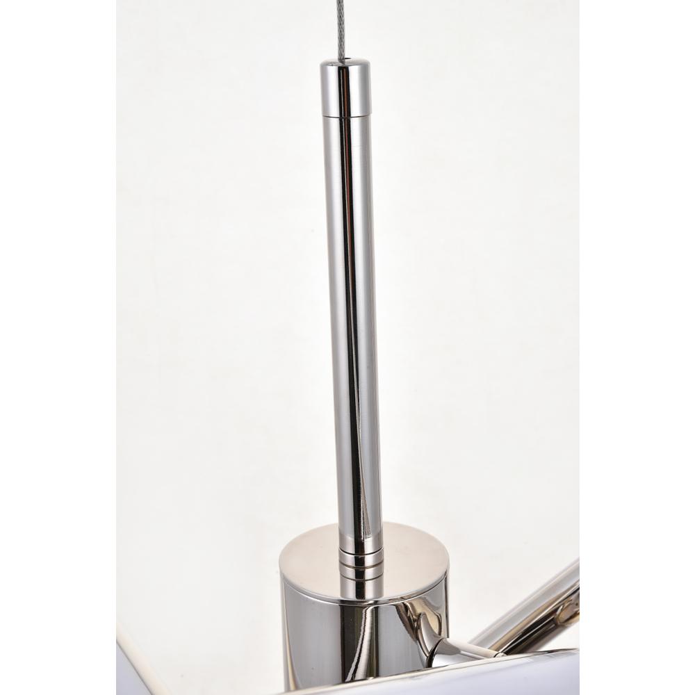 Sonya 3 Light polished Nickel Pendant. Picture 4