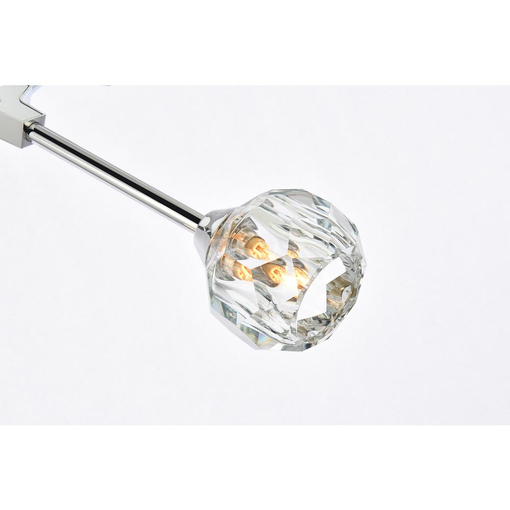 Zayne 8 Light Pendant in Chrome. Picture 3