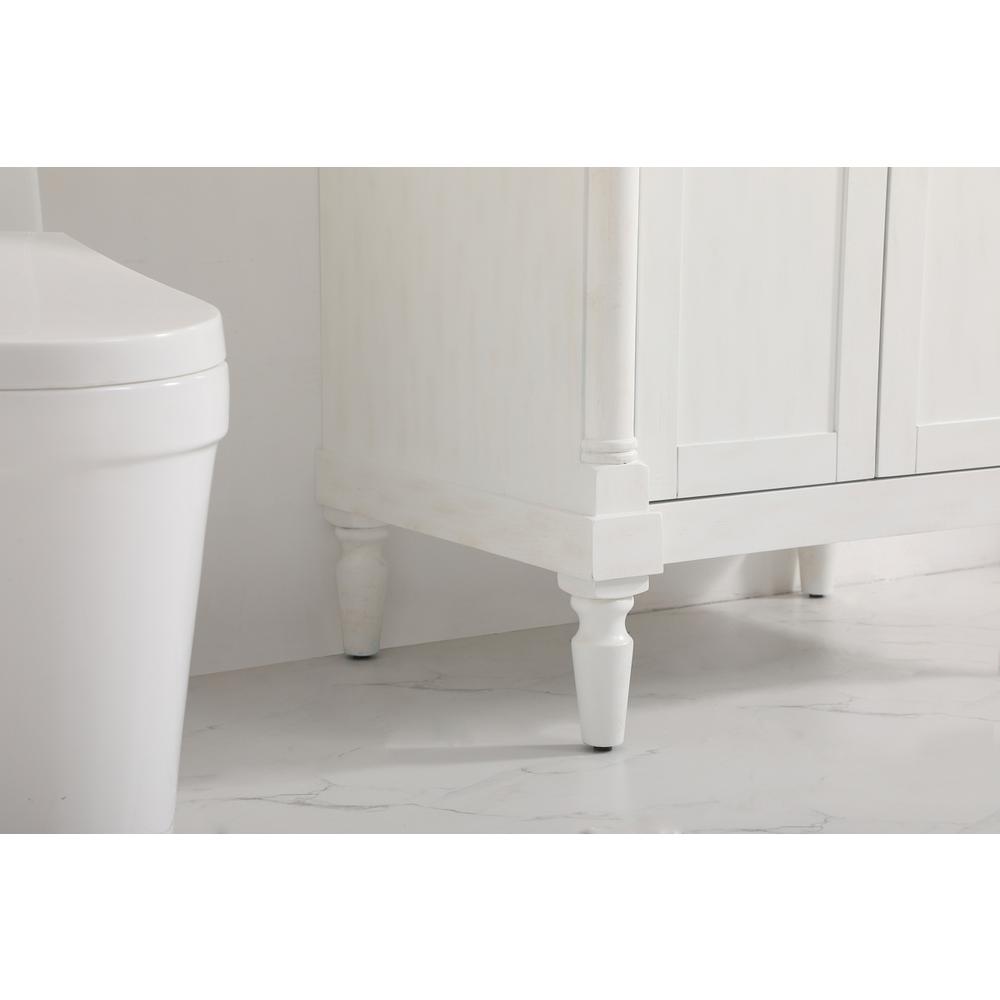 30 inch Single Bathroom vanity in Antique White. Picture 6