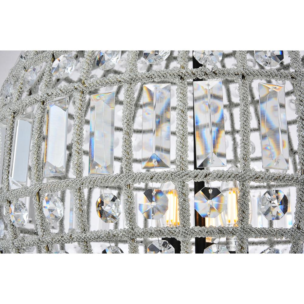Olivia 3 light Dark Bronze Pendant Clear Royal Cut Crystal. Picture 5