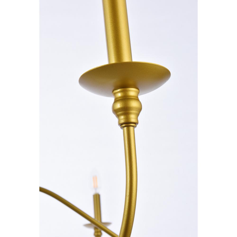Rohan 48 inch chandelier in brass. Picture 5