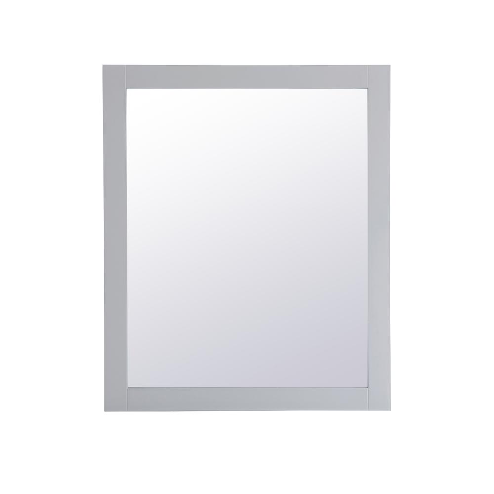 Aqua rectangle vanity mirror 30 inch in Grey. Picture 1