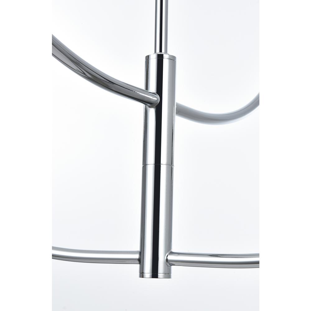 Nyomi 36 inch chandelier in Chrome. Picture 4