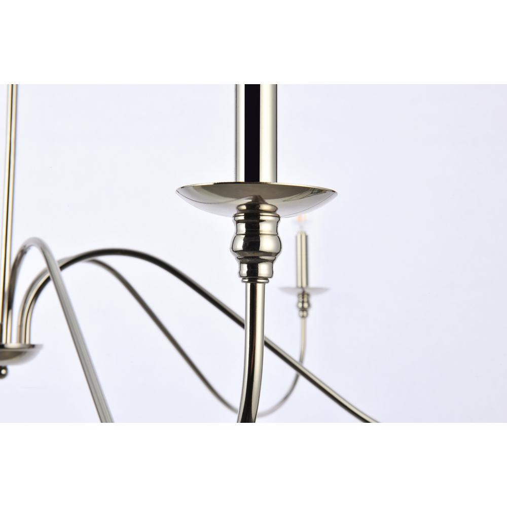 Rohan 48 inch chandelier in polished nickel. Picture 5