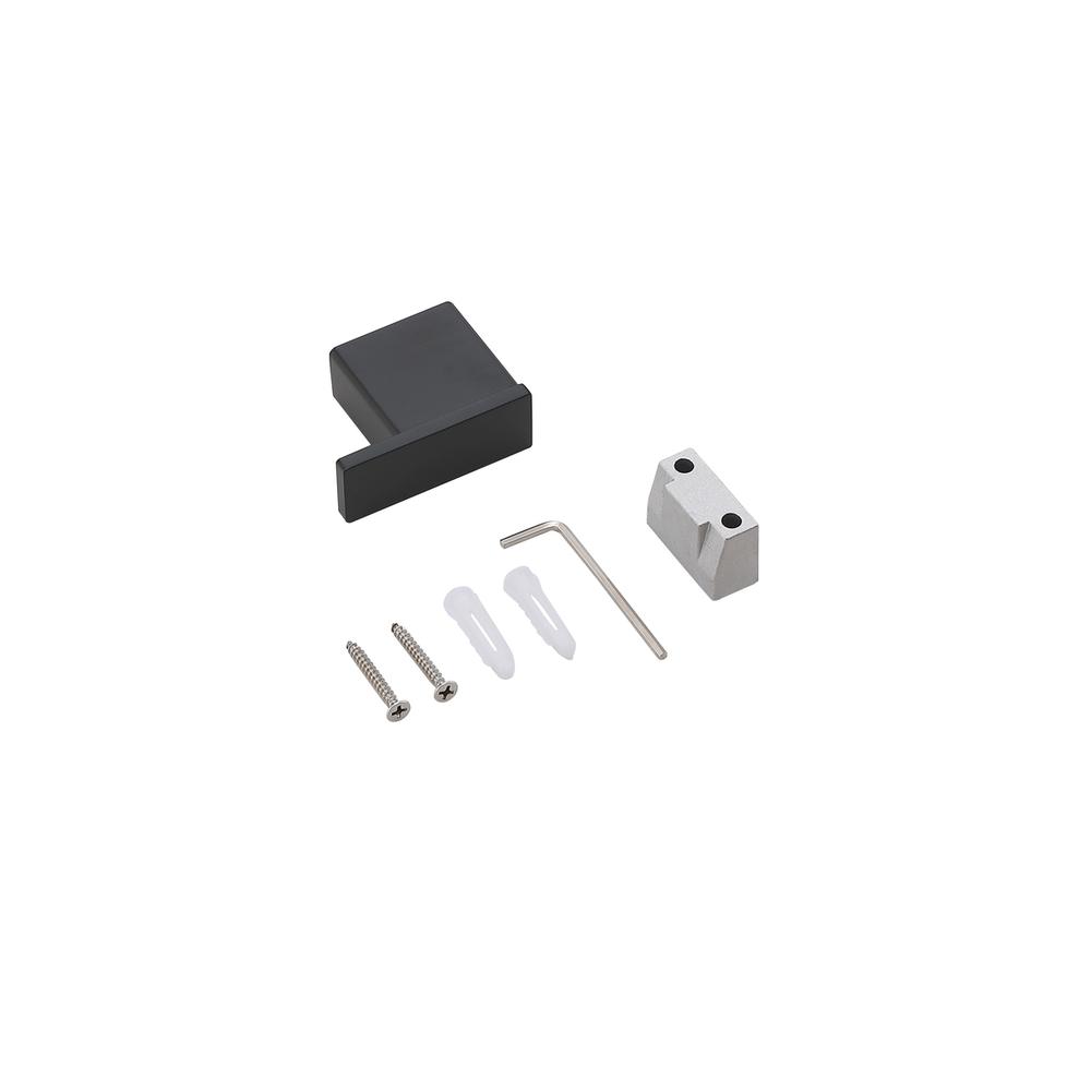 Sofia 4-Piece Bathroom Hardware Set in Matte Black. Picture 9