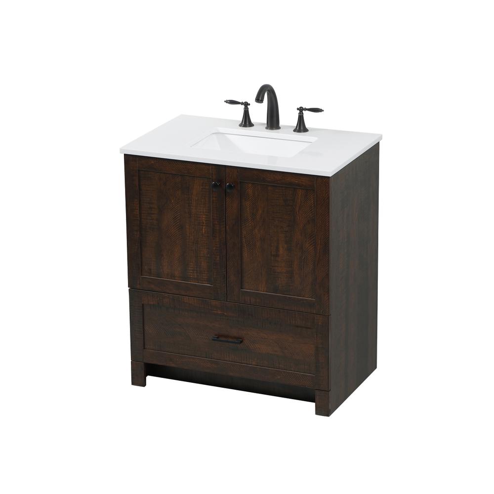 30 inch Single bathroom vanity in expresso. Picture 8